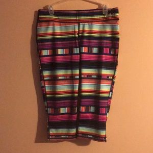 gently used - FILA multicolor workout capris